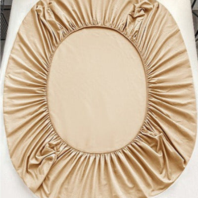 Drap housse beige élastique contour 360 degré