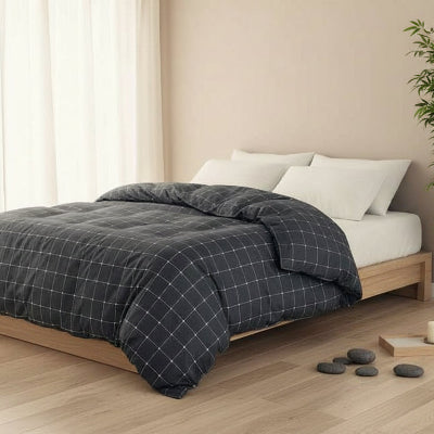 Housse de couette en 220 x 240 décor zen épuré