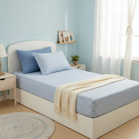 drap-housse-90x190-carreaux-bleu-decor-soigne