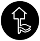 Logo blanc fond noir Favicon