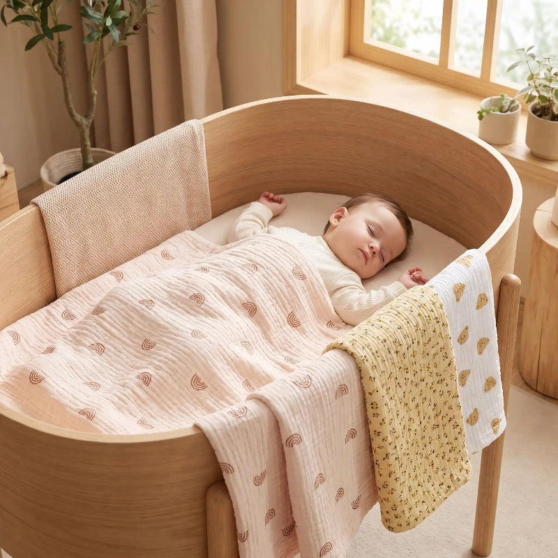 Couverture bébé lot de 3 enfant endormi paisible
