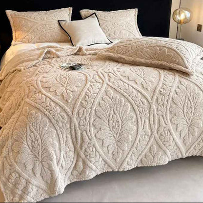 Couvre lit matelassé 3D camel chambre coussin