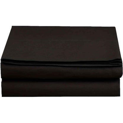Drap de lit couleur noir plié