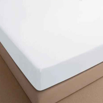 Drap housse 90 x 190 imperméable anti-acariens blanc agrandi