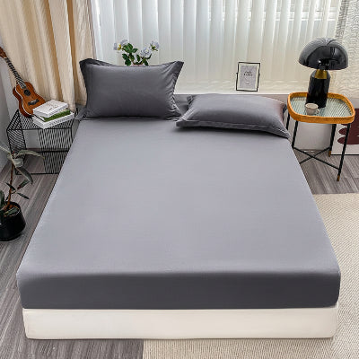 Drap housse gris foncé vue de face