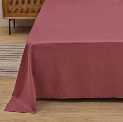 Drap plat vieux rose chambre vue agrandit