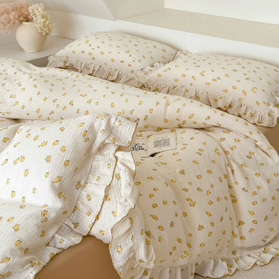 Housse de couette gaze de coton canard livre