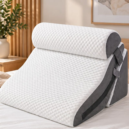 Oreiller à mémoire de forme 3 pièces modulable