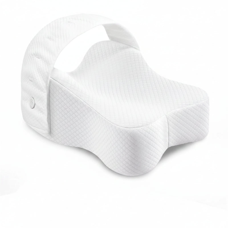 Oreiller à mémoire de forme genou blanc