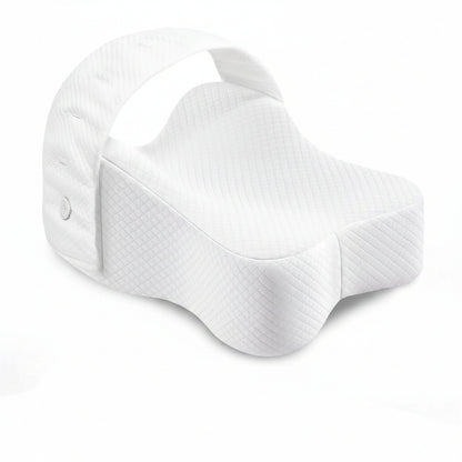 Oreiller à mémoire de forme genou blanc