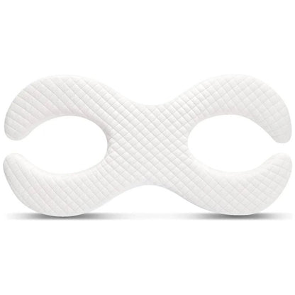 Oreiller à mémoire de forme sur fond blanc