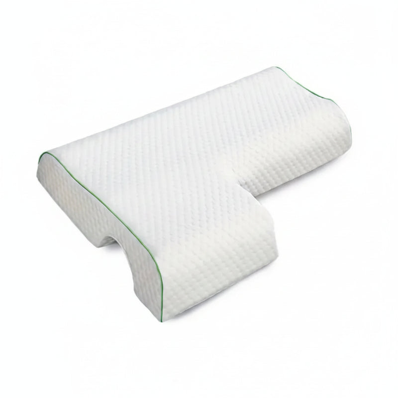 Oreiller cervical ergonomique bras droit dormir côté