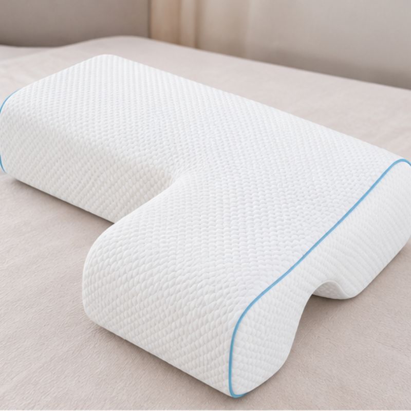 Oreiller cervical ergonomique bras gauche