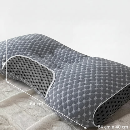 Oreiller cervical ergonomique dimensions 64 x 40 cm