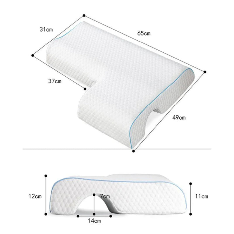 Oreiller cervical ergonomique pour bras dimensions