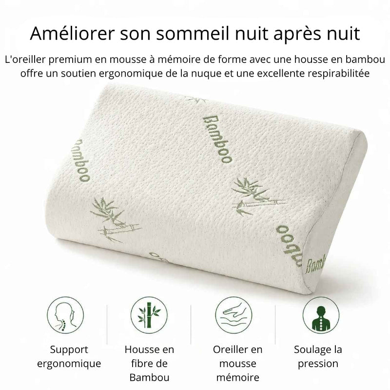 Oreiller ergonomique cervical : caractéristiques texte