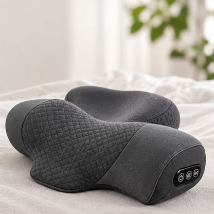 Oreiller mémoire de forme cervical massant 3 modes