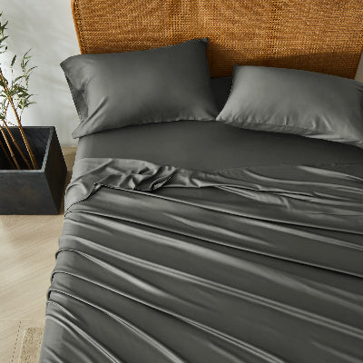 Parure de lit bamboo vue de dessus