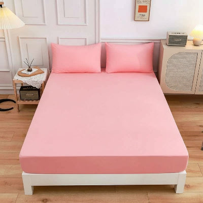 Protege matelas 140 x 200 rose imperméable