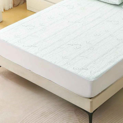 Protège matelas bambo gris imperméable vue agrandie