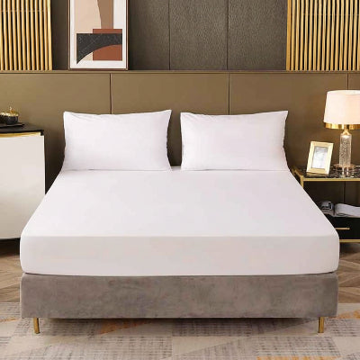 Protège matelas blanc imperméable vue face