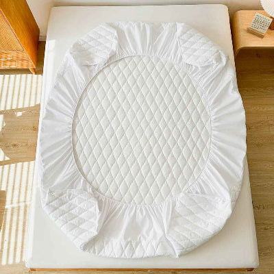 Protège matelas imperméable blanc envers vue élastique 360