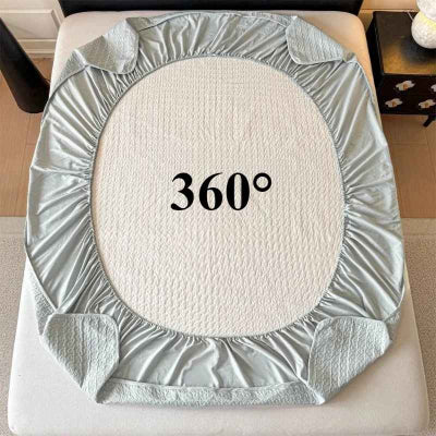 Protège matelas imperméable gris envers élastique 360 