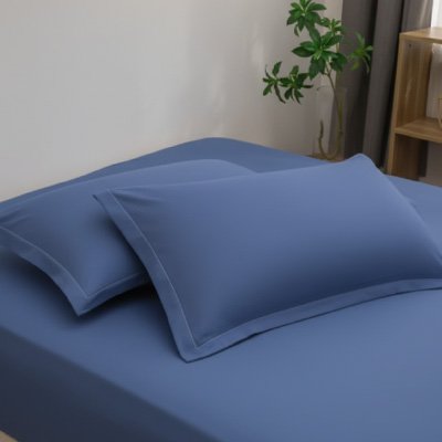 Taie d'oreiller bleu ciel