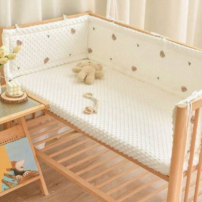 Tour de lit bébé ourson peluche lit